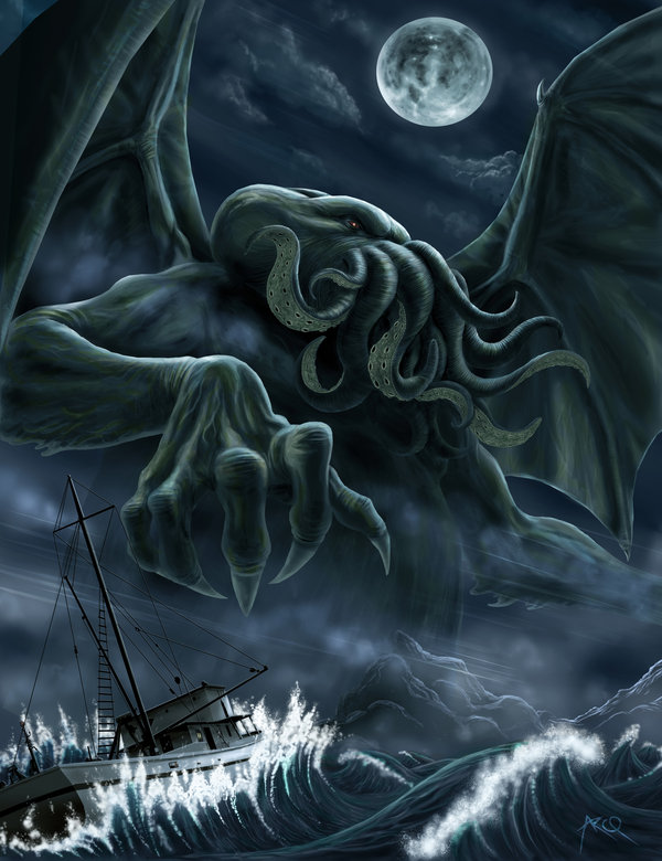 Rise of Chtulhu by ArcosArt - Immagine allegata all'articolo: Ciclo: Orrori dagli Abissi -H. P. Lovecraft e il Necronomicon (pt.5 Il Richiamo di Cthulhu) 