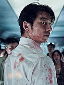 Gong Yoo nel ruolo di Seok-Woo in Train to Busan.