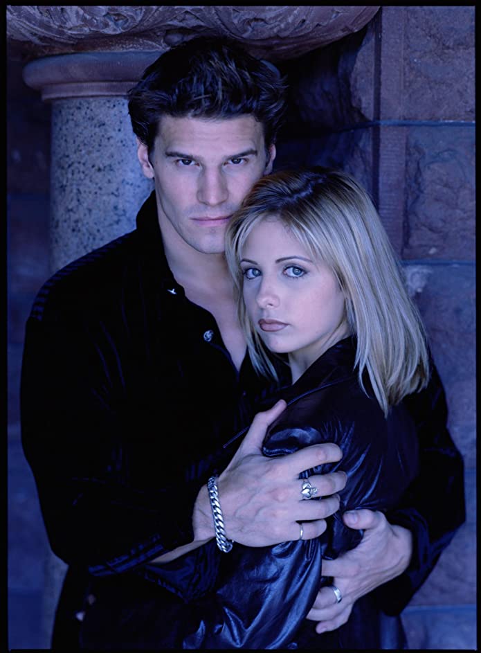 Sarah Michelle Gellar and David Boreanaz in Buffy the Vampire Slayer (1997)