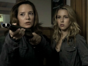 Samantha Ferris and Alona Tal as Ellen and Jo Harvelle 