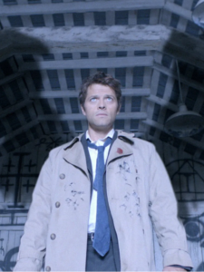 Misha Collins nel ruolo di Castiel