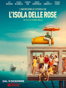 L'Isola delle Rose poster. Rose Island poster.