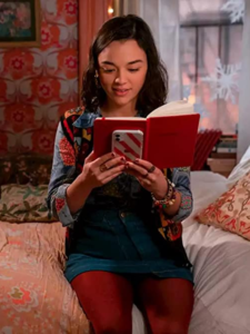 Lily with the mysterious red notebook