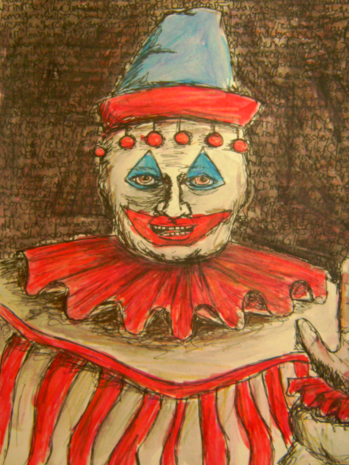 Painting by serial killer John Wayne Gacy.