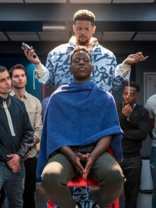 Kola Bokinni and Toheeb Jimoh as Isaac McAdoo and Sam Obisanya in season two of Ted Lasso