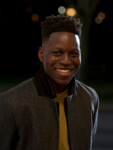 Toheeb Jimoh as Sam Obisanya in season two of Ted Lasso