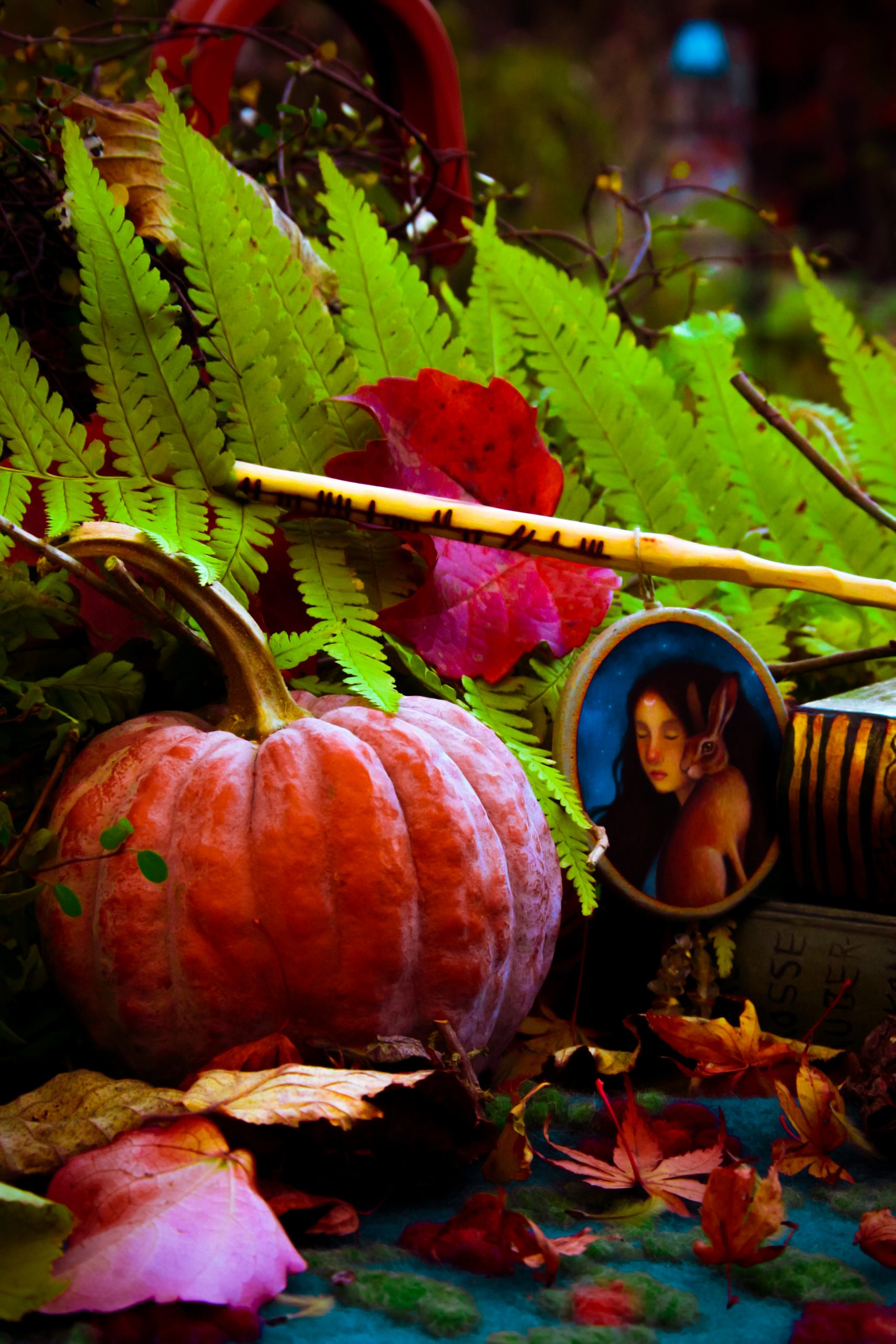 Altare decorato per Samhain