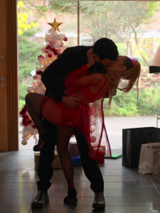 Juno Temple and Brett Goldstein as Keeley Jones and Roy Kent in Ted Lasso Carol of the Bells