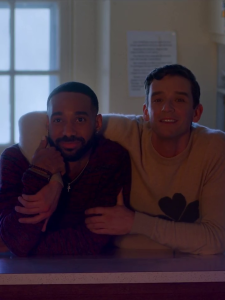Philemon Chambers and Michael Urie as Nick and Peter in Single All The Way