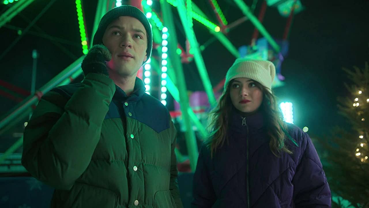 Connor Jessup and Emilia Jones in The Maze (2021)