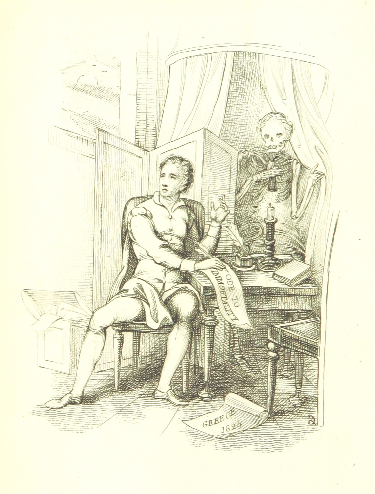 Death's Doings; consisting of numerous original compositions, in prose and verse, the ... contributions of various writers; principally intended as illustrations of twenty-four plates designed and etched by R. Dagley