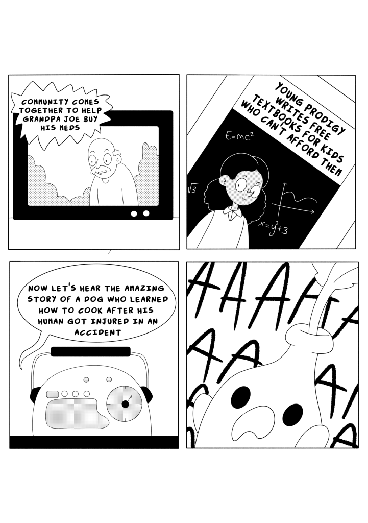 Feel-good stories comic