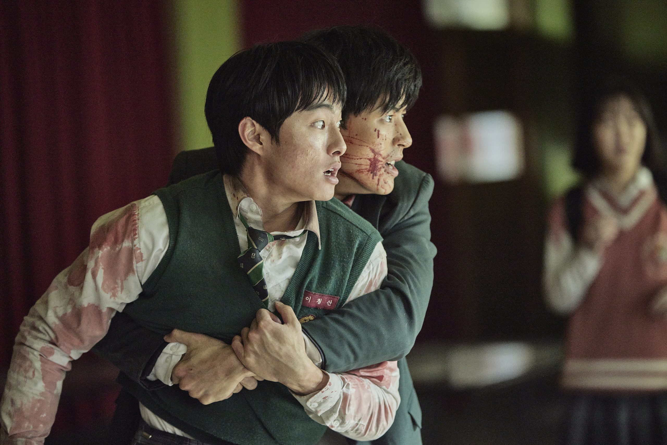 All of us are Dead (L to R) Yoon Chan-young as Lee Cheong-san, Lomon as Lee Su-hyeok in All of us are Dead Cr. Yang Hae-sung/Net