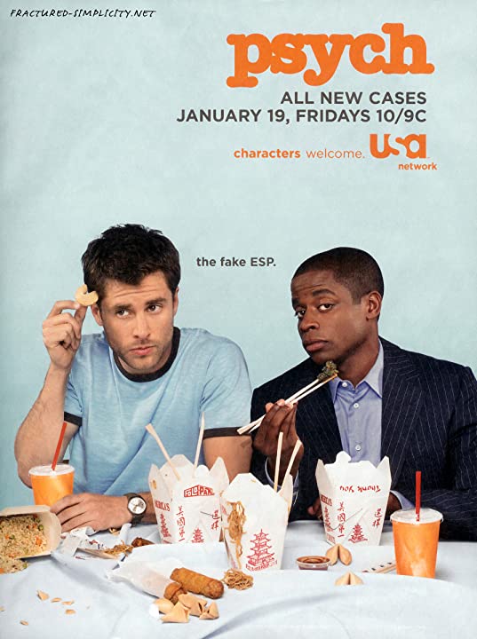 Dulé Hill and James Roday Rodriguez in Psych (2006)