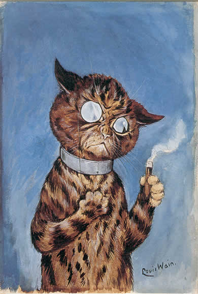 Gatto con Sigaro - Louis Wain