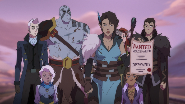Taliesin Jaffe (Percy de Rolo), Ashley Johnson (Pike Trickfoot), Travis Willingham (Grog Strongjaw), Laura Bailey (Vex’ahlia), Marisha Ray (Keyleth), Sam Riegel (Scanlan Shorthalt), Liam O’Brien (Vax’ildan) - La legenda dei Vox Machina