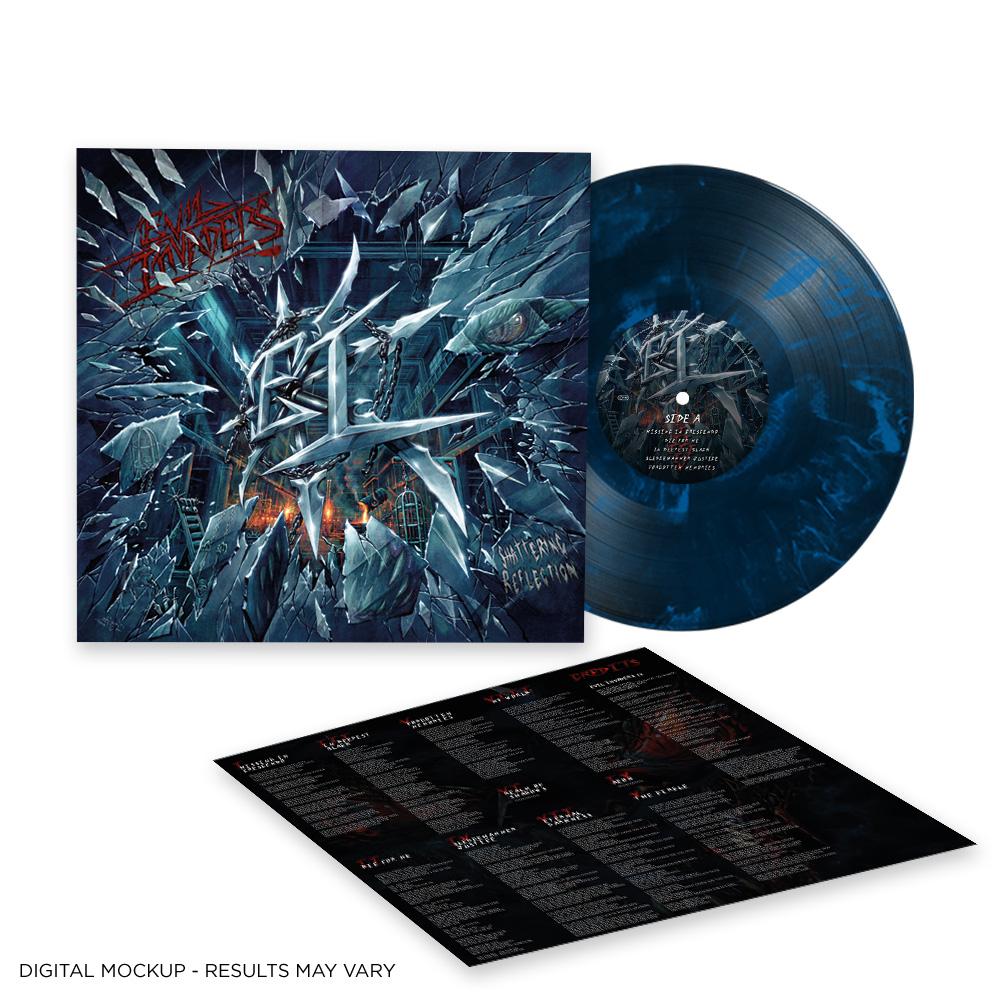 shattering reflection evil envaders -1LP Sleeve MARBLED BLACK & BLUE – limited to 300 copies worldwide
