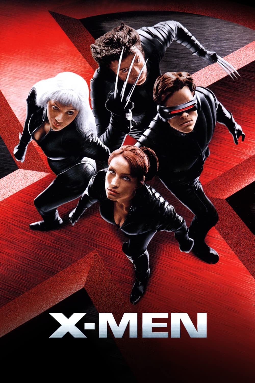 Famke Janssen, Halle Berry, James Marsden, and Hugh Jackman in X-Men (2000)