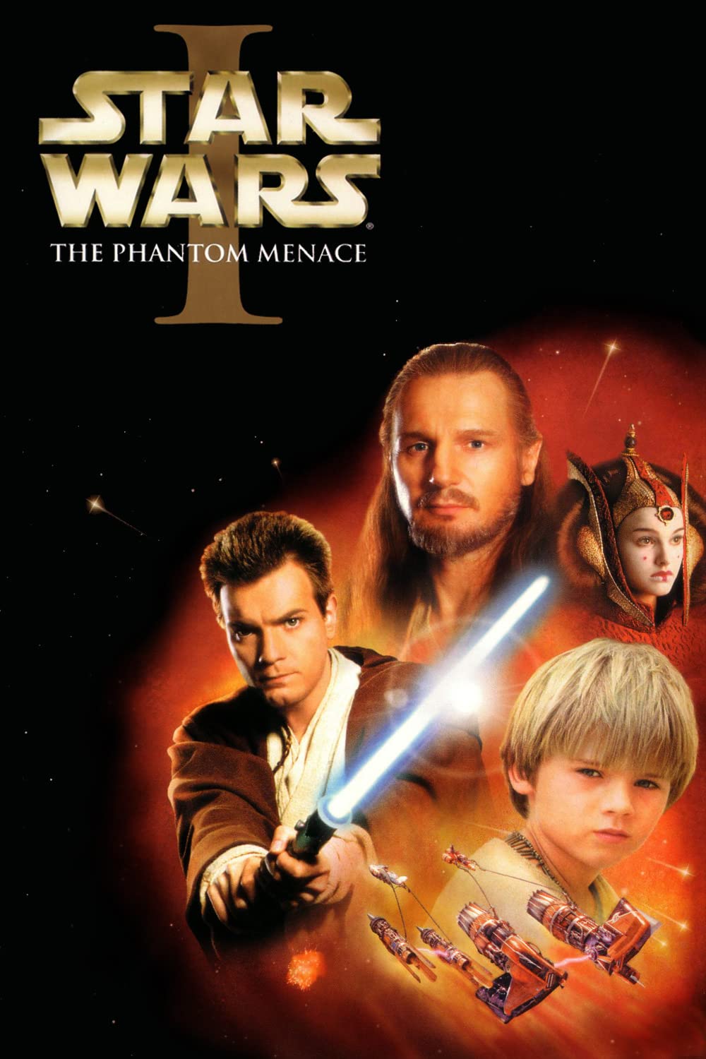 Ewan McGregor, Natalie Portman, Liam Neeson, and Jake Lloyd in Star Wars: Episodio I - La minaccia fantasma (1999)