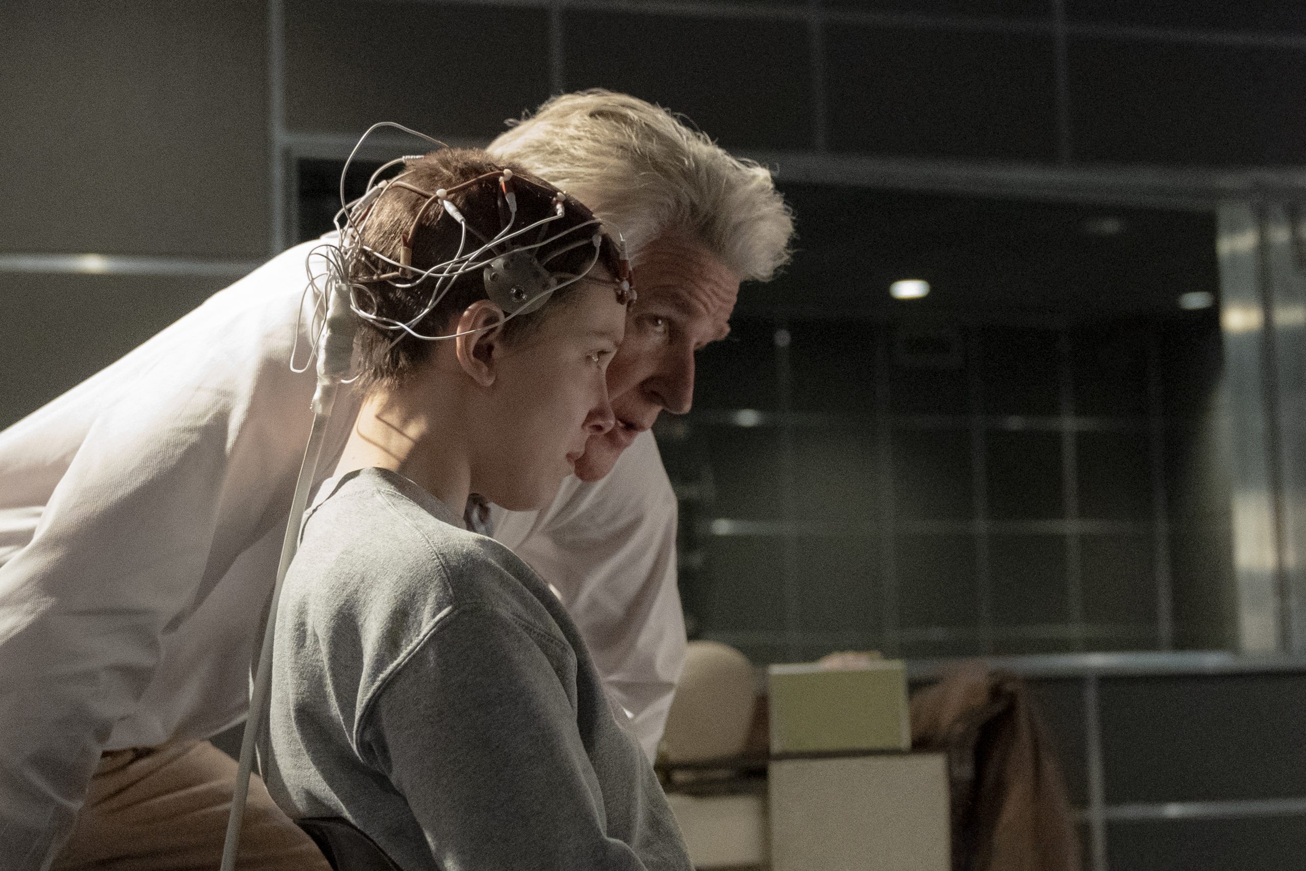 STRANGER THINGS. (L to R) Millie Bobby Brown as Eleven and Matthew Modine as Dr. Martin Brenner in STRANGER THINGS. Cr. Tina Rowden/Netflix © 2022