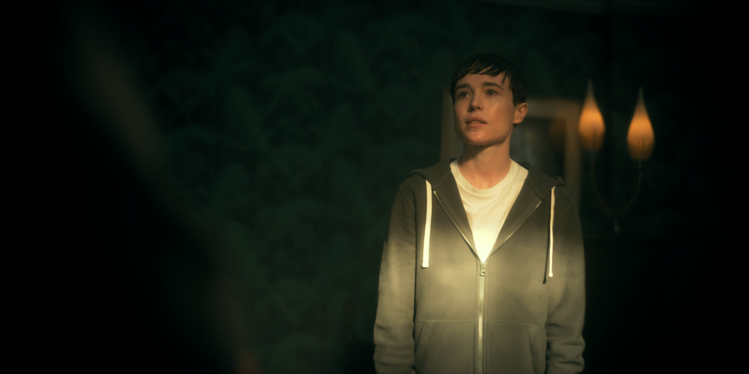The Umbrella Academy. Elliot Page as Viktor Hargreeves in episode 302 of The Umbrella Academy. Cr. Courtesy of Netflix © 2022