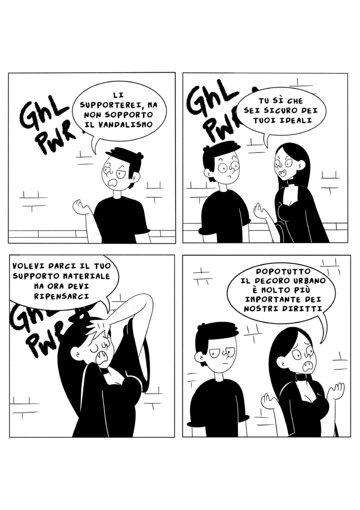 fumetto vandalismo