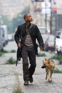 Will Smith and Abbey in Io sono leggenda (2007)