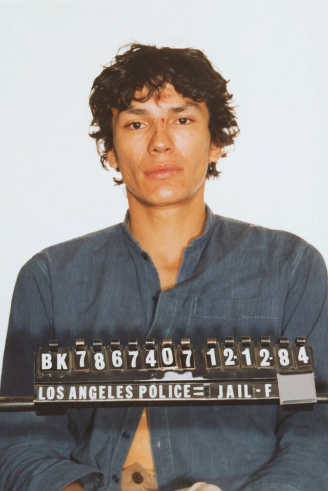 This mug shot of Richard Ramirez, taken on 12 December 1984 after an arrest for car theft, directly led to his apprehension.
