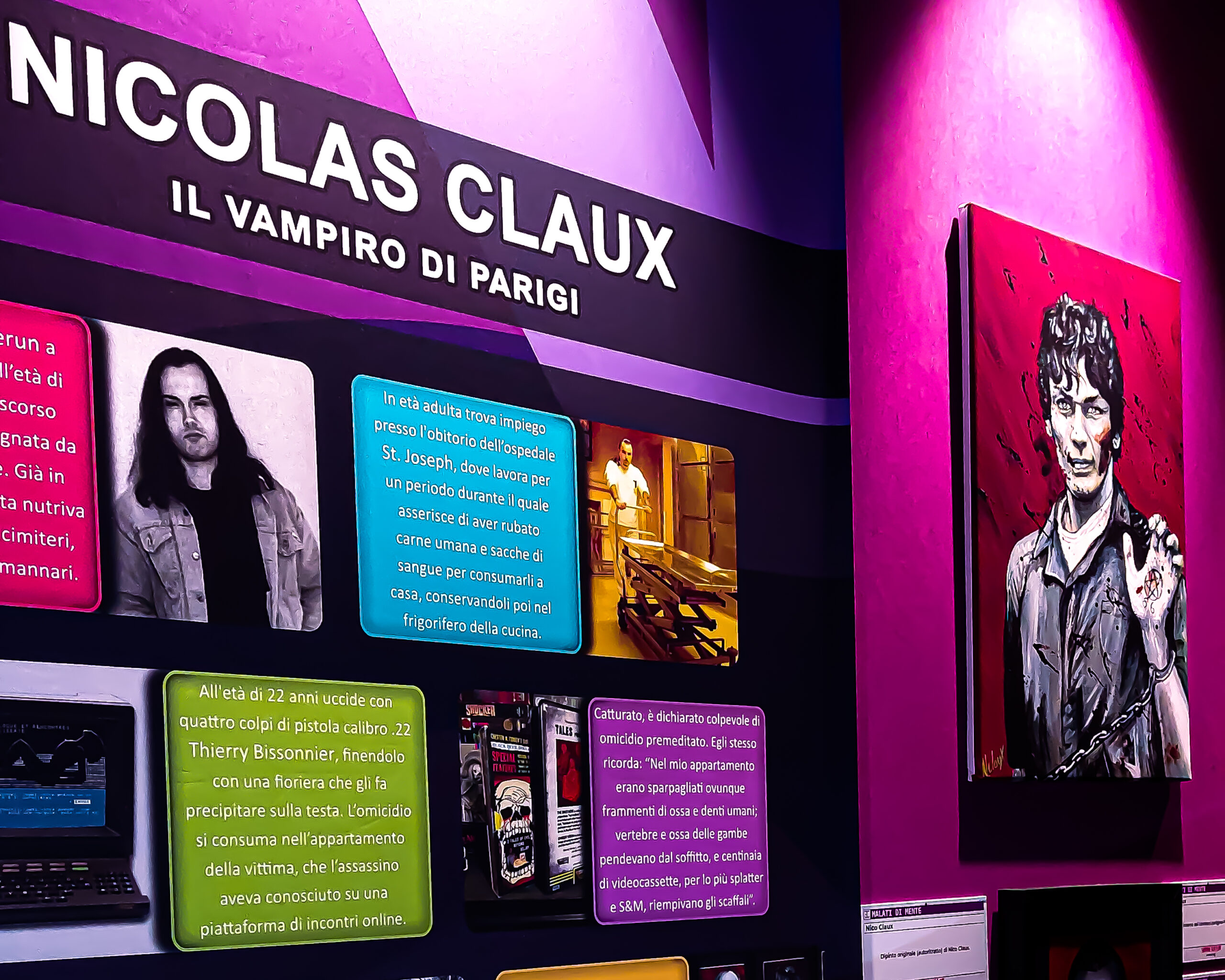 Esposizione Nicolas Claux - Il vampiro di Parigi presso “Serial Killer Exhibition” Milano 2023