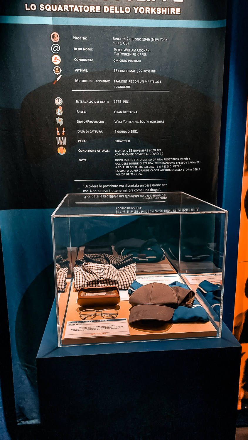 Esposizione Peter William Coonan presso “Serial Killer Exhibition” Milano 2023