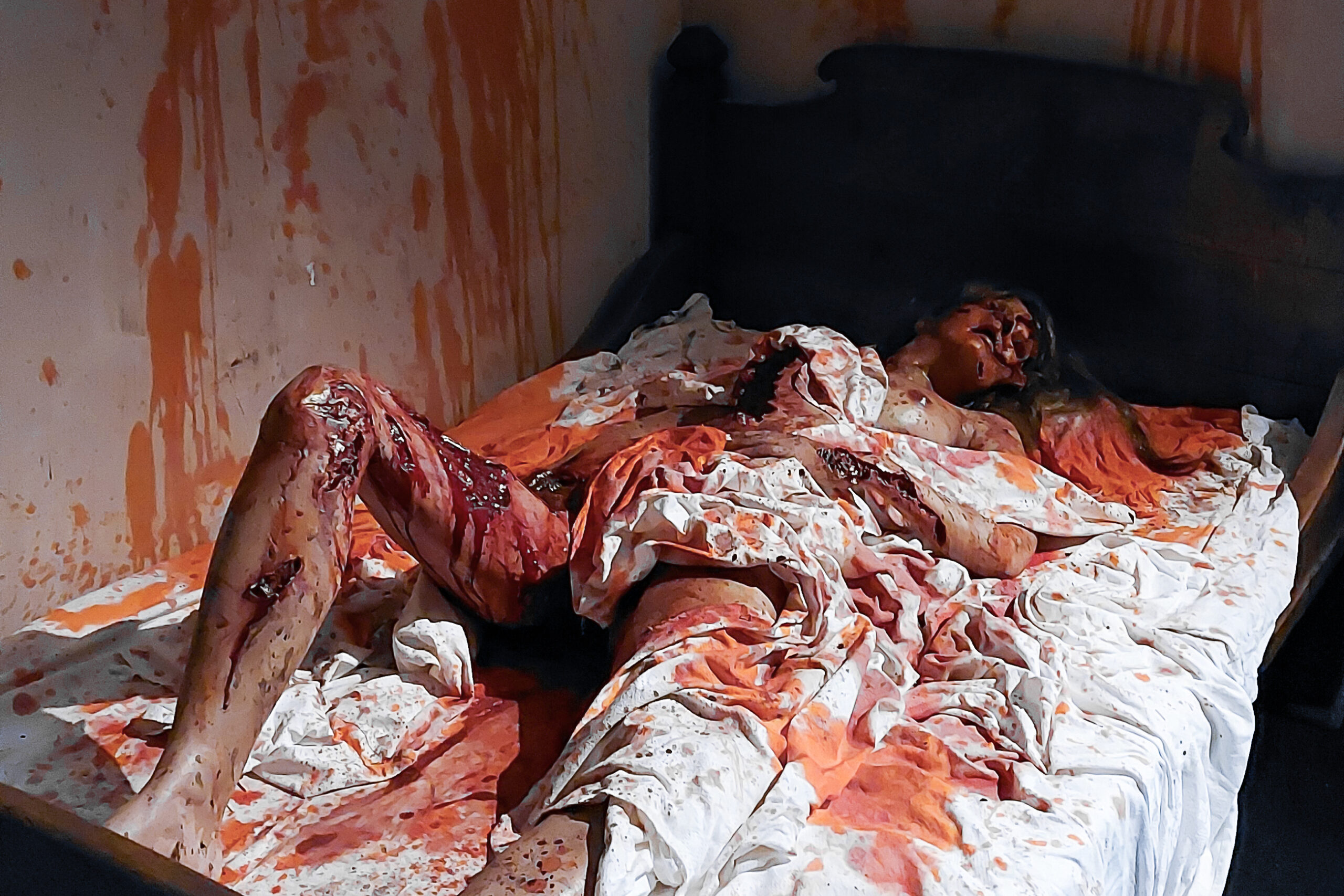 Ricostruzione di una scena del crimine presso “Serial Killer Exhibition” Milano 2023