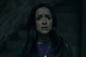 You. Amy-Leigh Hickman as Nadia Farran in episode 407 of You. Cr. Courtesy of Netflix © 2023
