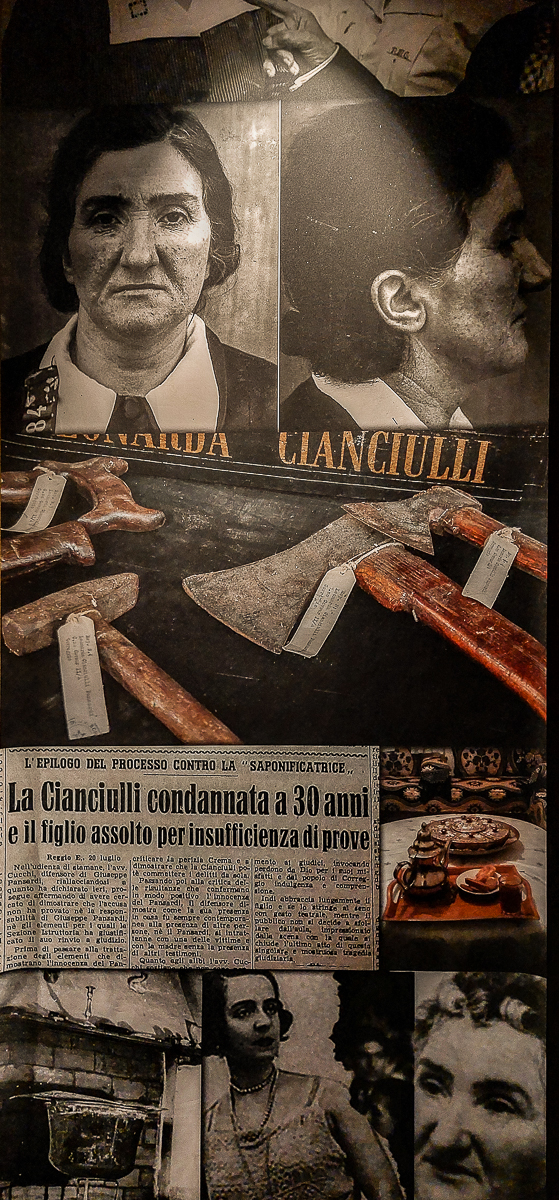 Infografica espositiva Leonarda Ciaciulli presso “Serial Killer Exhibition” Milano 2023