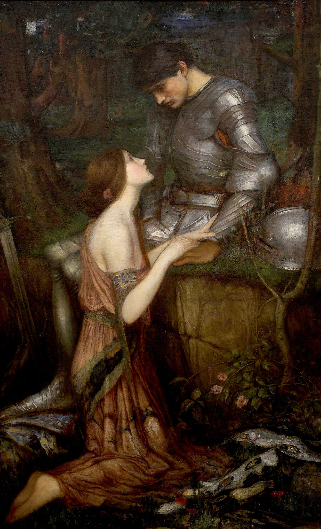 Lamia and the Soldier (1905). Oil on canvas, 144.7 x 90.2 cm (56.9 x 35.5 in). Auckland Art Gallery, New Zealand
