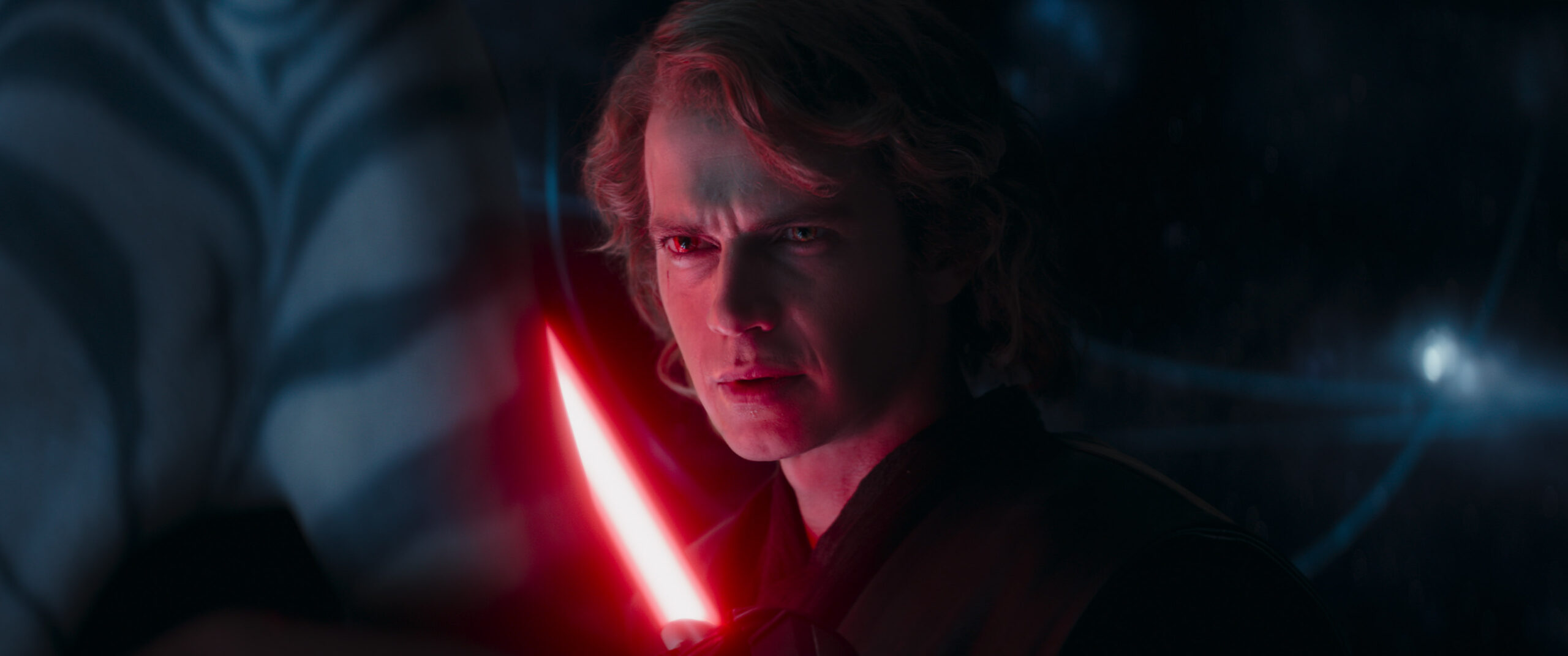 (L-R): Ahsoka Tano (Rosario Dawson) and Anakin Skywalker (Hayden Christensen) in Lucasfilm's STAR WARS: AHSOKA, exclusively on Disney+. ©2023 Lucasfilm Ltd. & TM. All Rights Reserved.