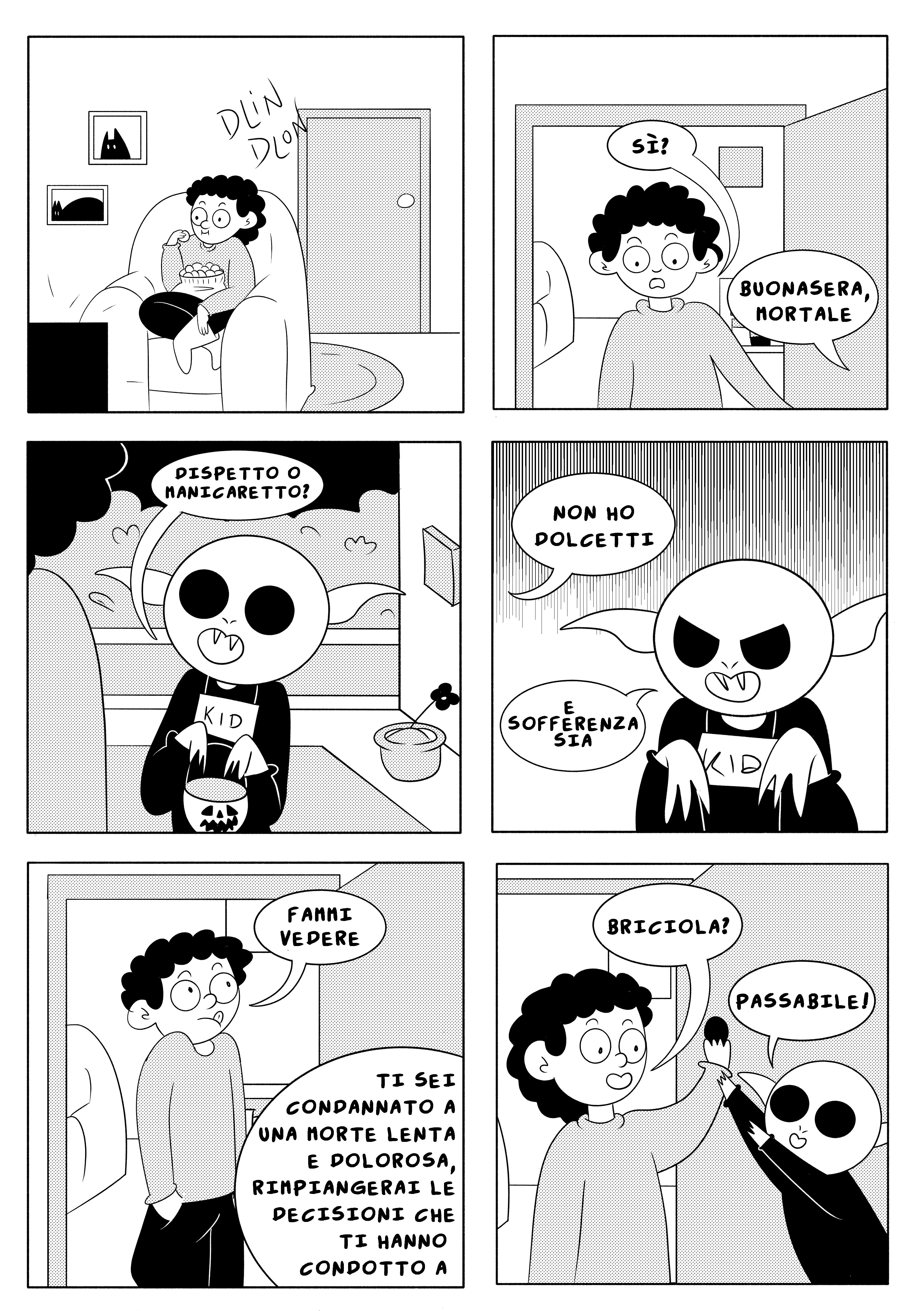dolcetto o scherzetto fumetto
