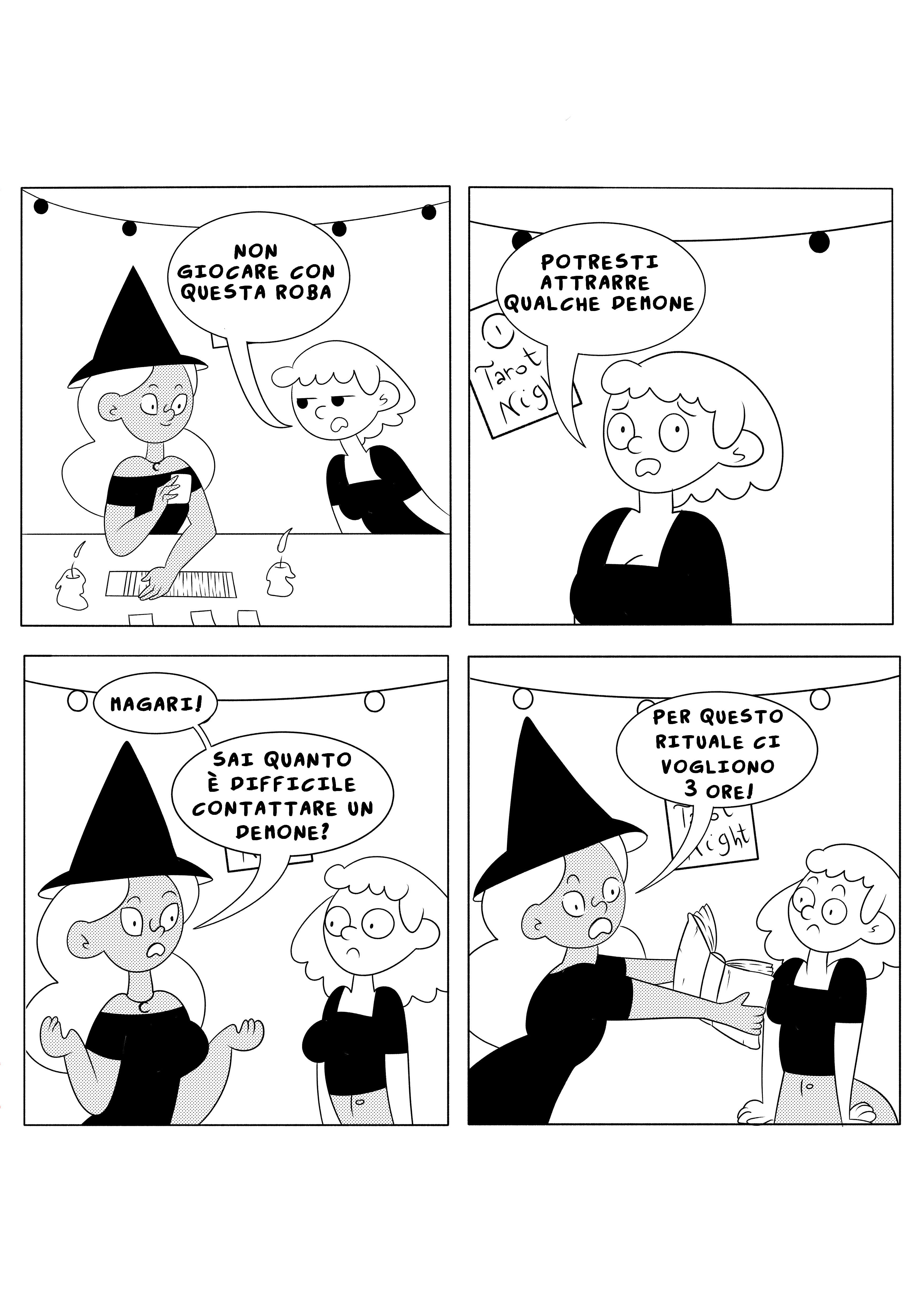 serata tarocchi fumetto