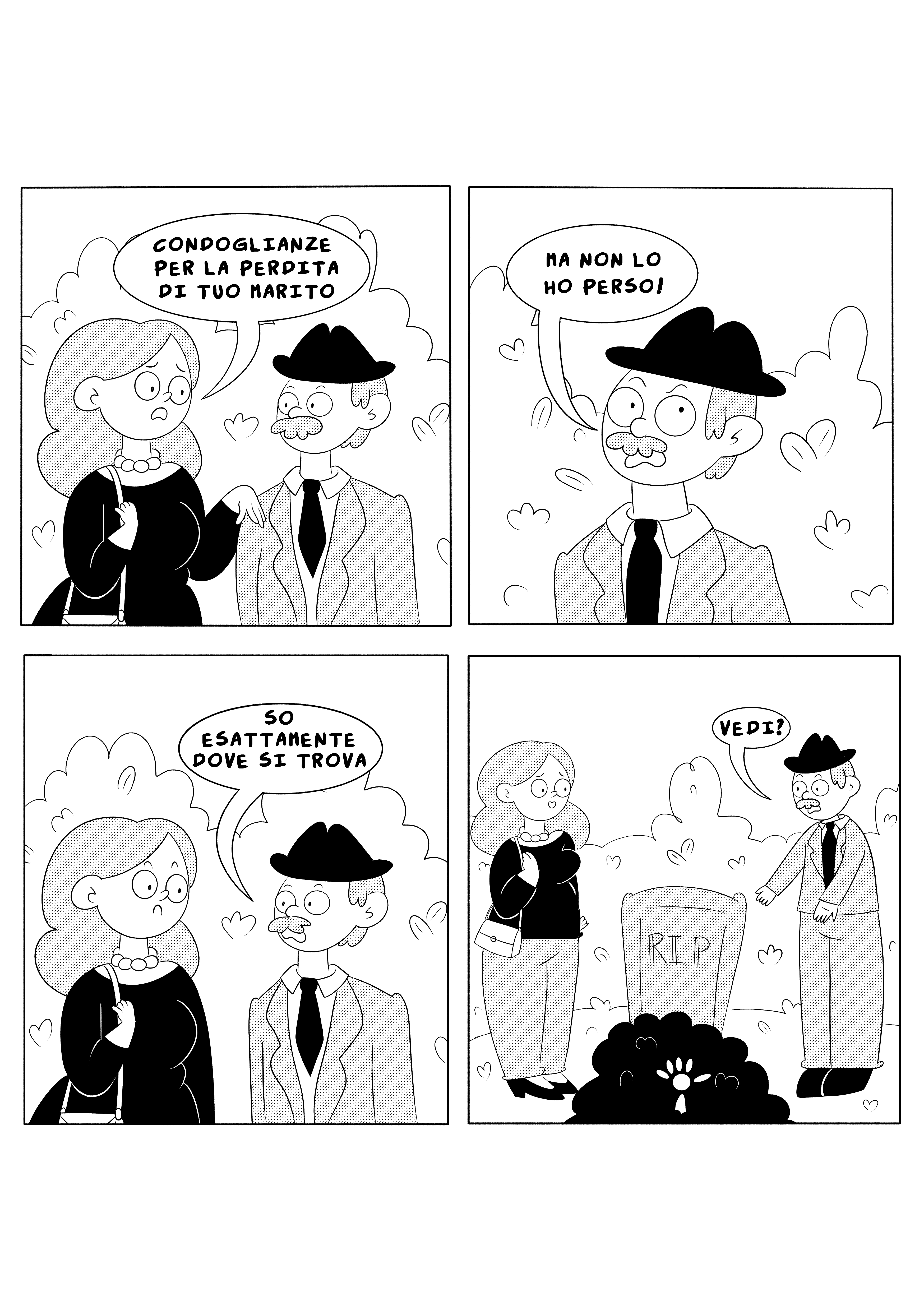 fumetto condoglianze