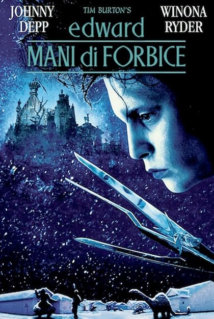 poster Johnny Depp in Edward mani di forbice (1990)